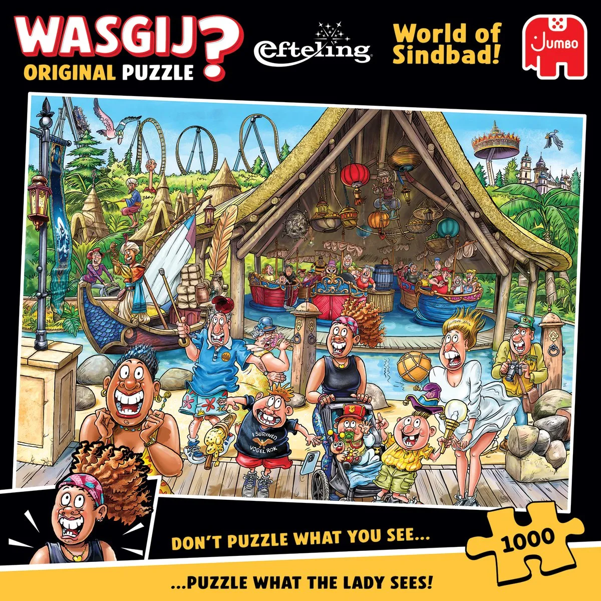 Wasgij Original Efteling - De Wereld van Sindbad! - 1000 stukjes puzzel - Legpuzzel
