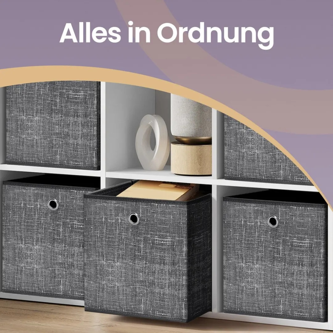 Songmics Opbergdozen Set 6x18L - Non-woven - afbeelding 6 van 6