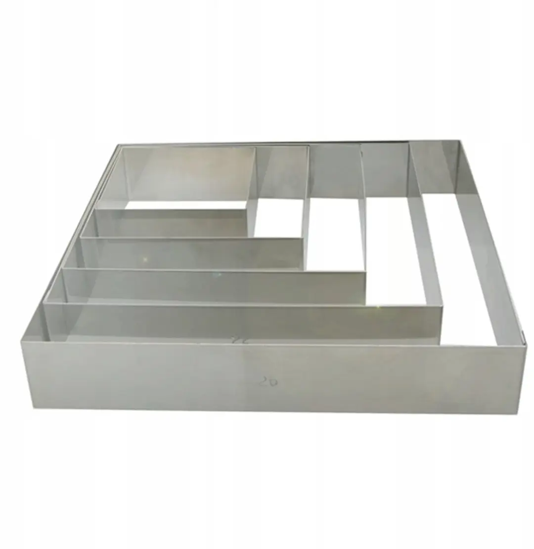DeBuyer 3906.16 Vierkante Bakvorm 16x16cm RVS