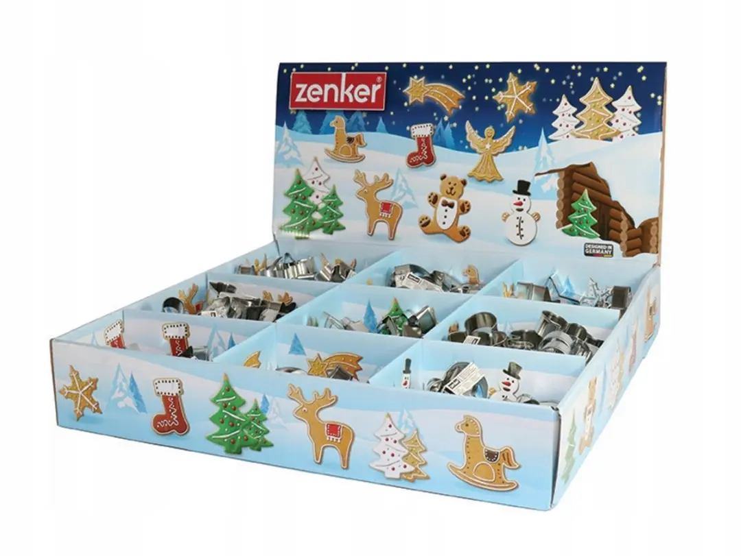 Fackelmann Kerstkoekjes Uitsnijders 10 Stuks - Zilver