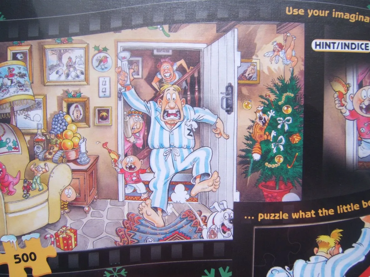 Wasgij Christmas 1 Speciale Levering Puzzel 500 Stukjes - afbeelding 3 van 3