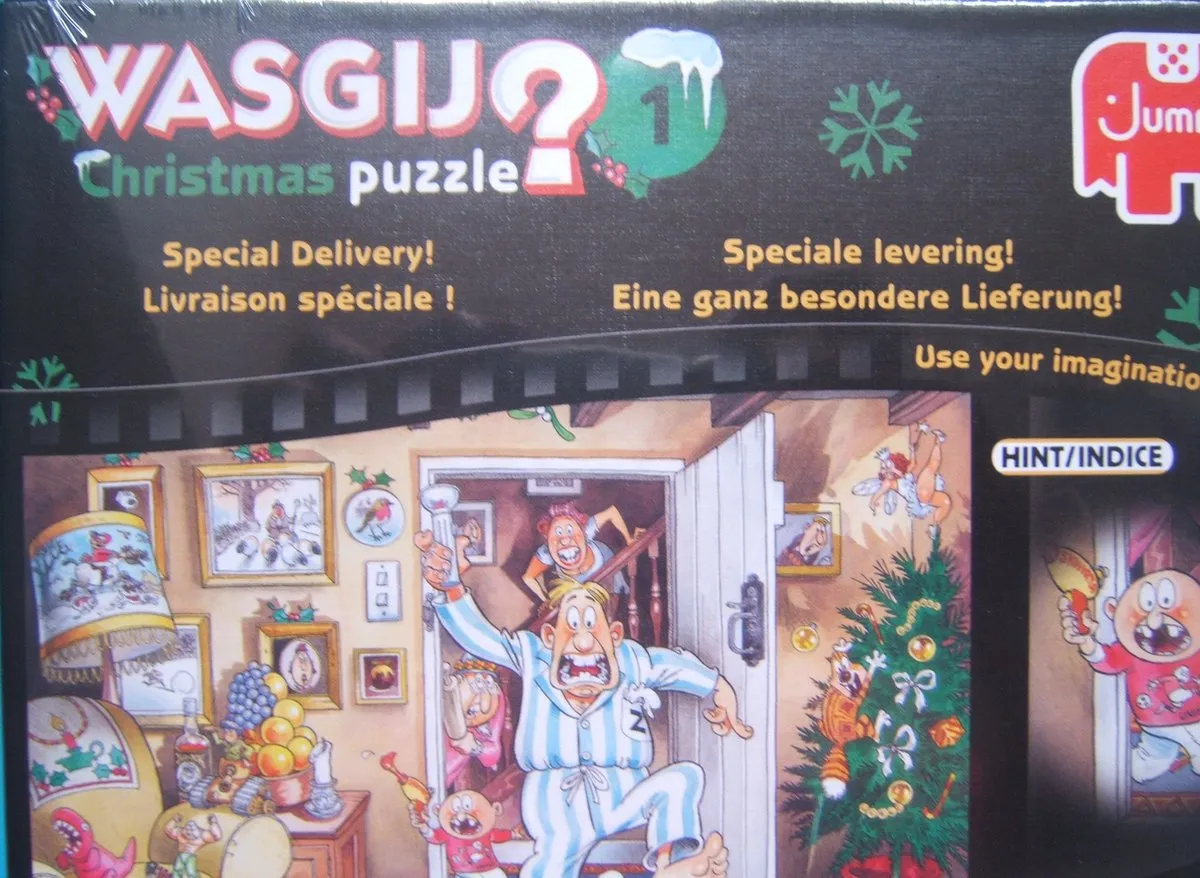Wasgij Christmas 1 Speciale Levering Puzzel 500 Stukjes - afbeelding 2 van 3