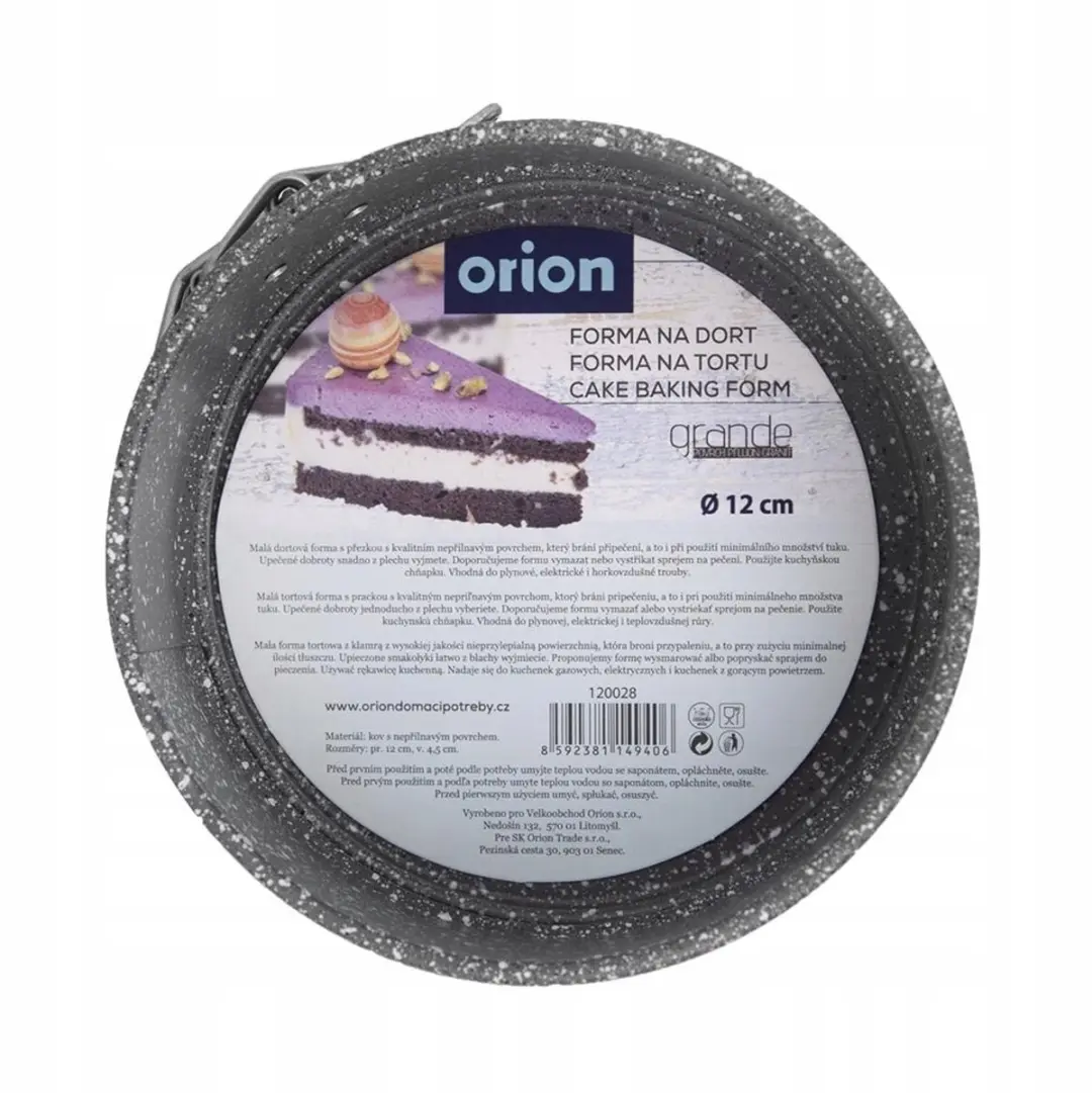 Orion Mini Taartvorm Graniet 12cm - Grijs