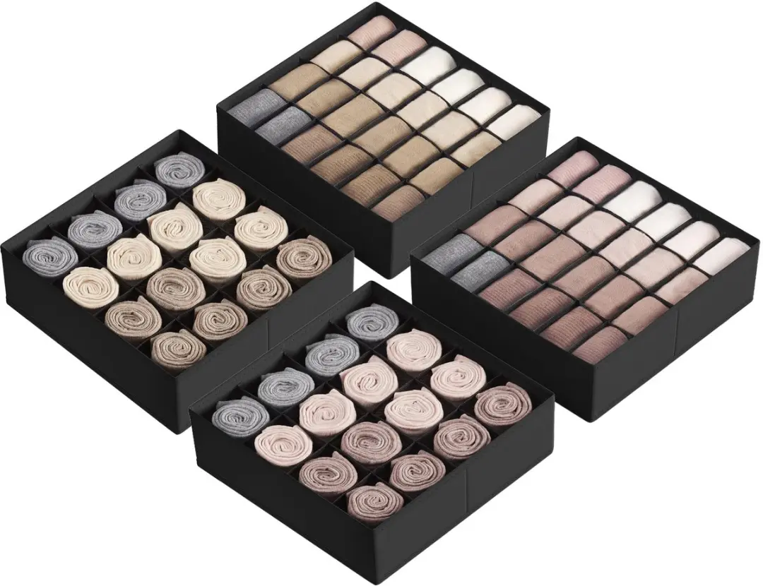Songmics Ondergoedorganizerset 4 Stuks