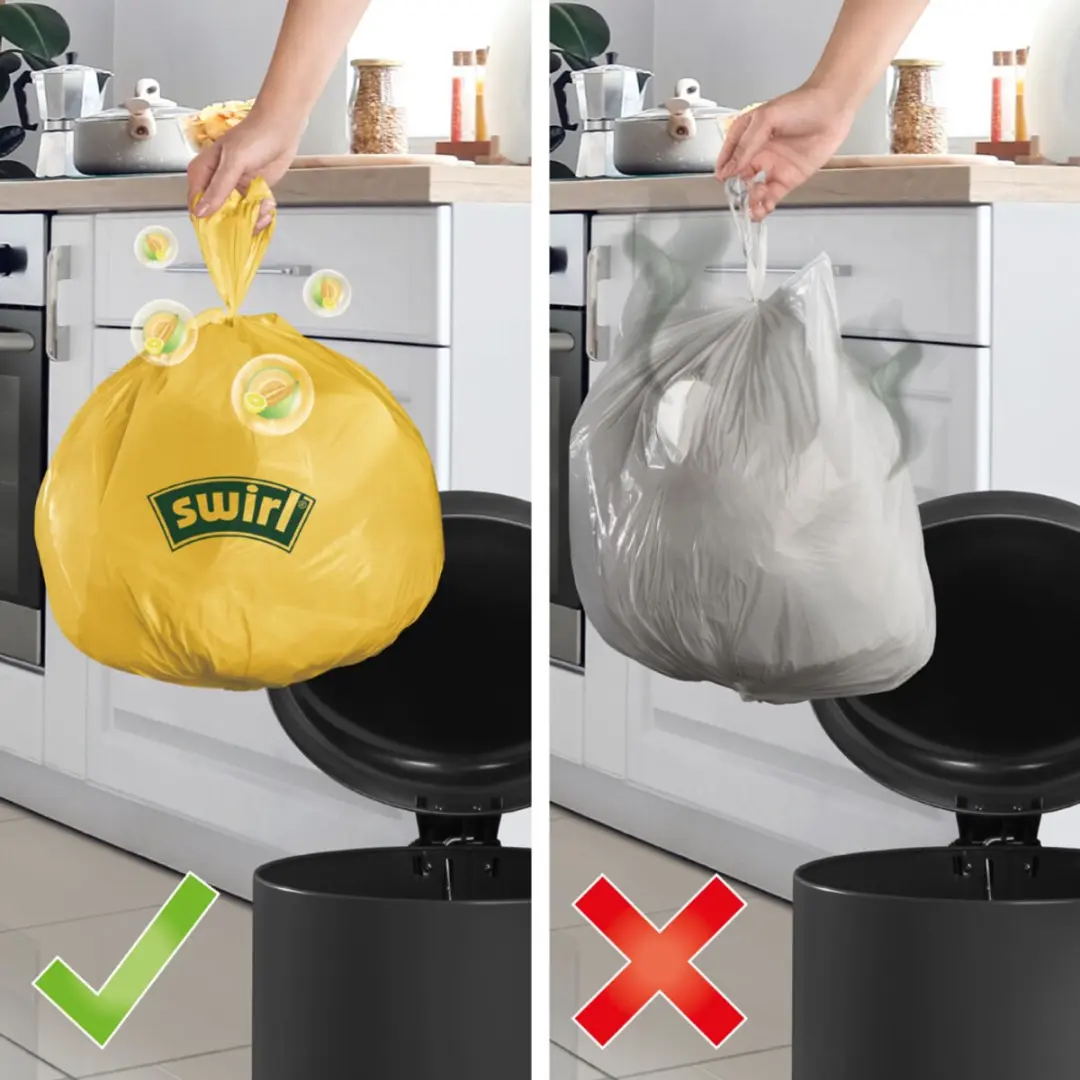 Swirl Vuilniszakken 20L - 25 Stuks - Lemon & Melon Geparfumeerd