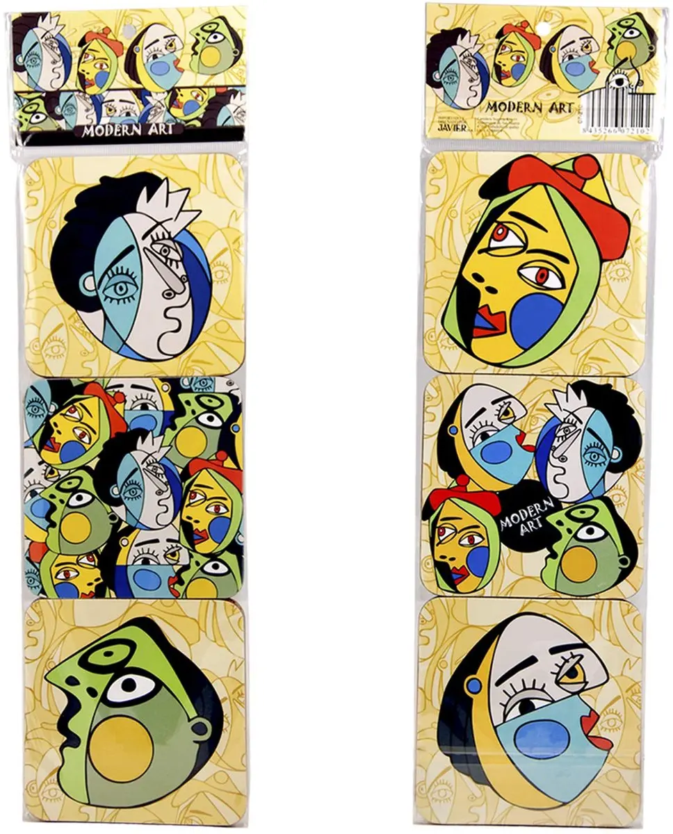 Creative Giordano di Ponzano Onderzetters 6 Stuks - 10cm - Modern Art Edition