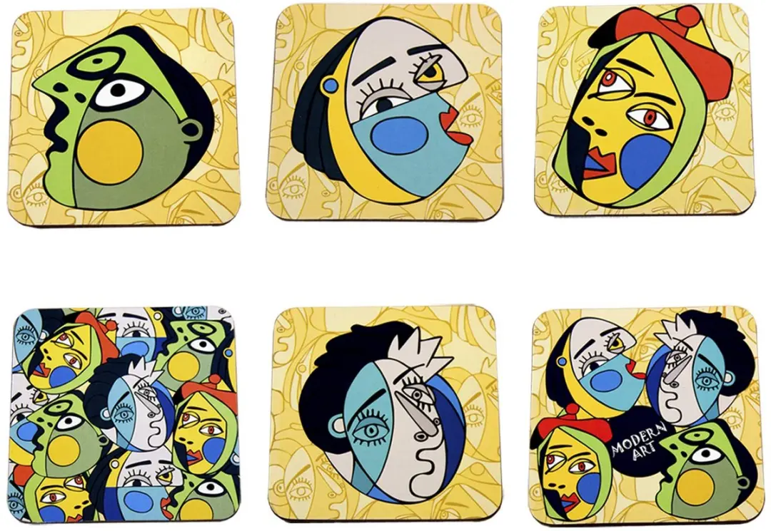Creative Giordano di Ponzano Onderzetters 6 Stuks - 10cm - Modern Art Edition