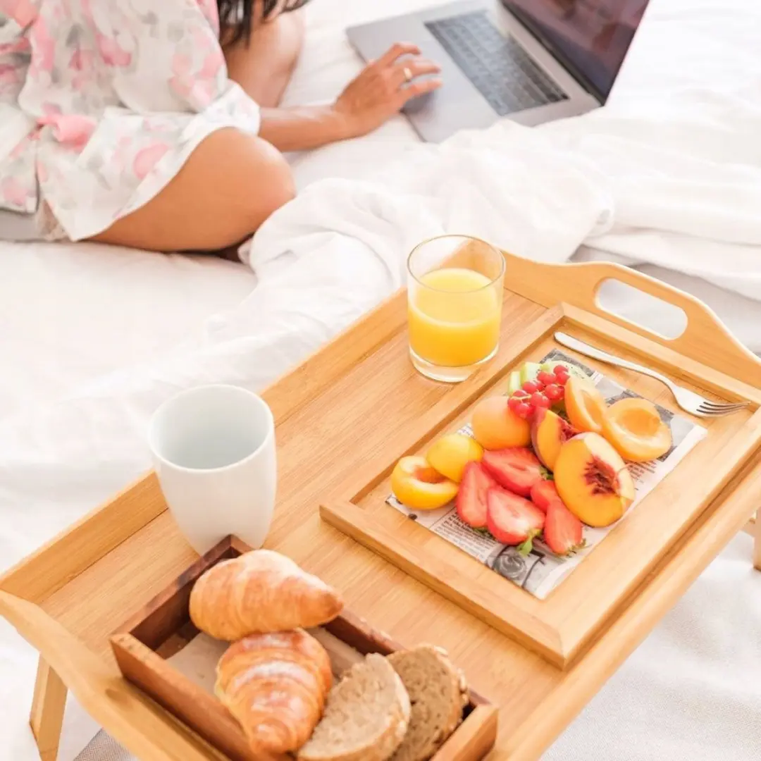 Orion Bamboe Ontbijttafel 50x30cm - Hout