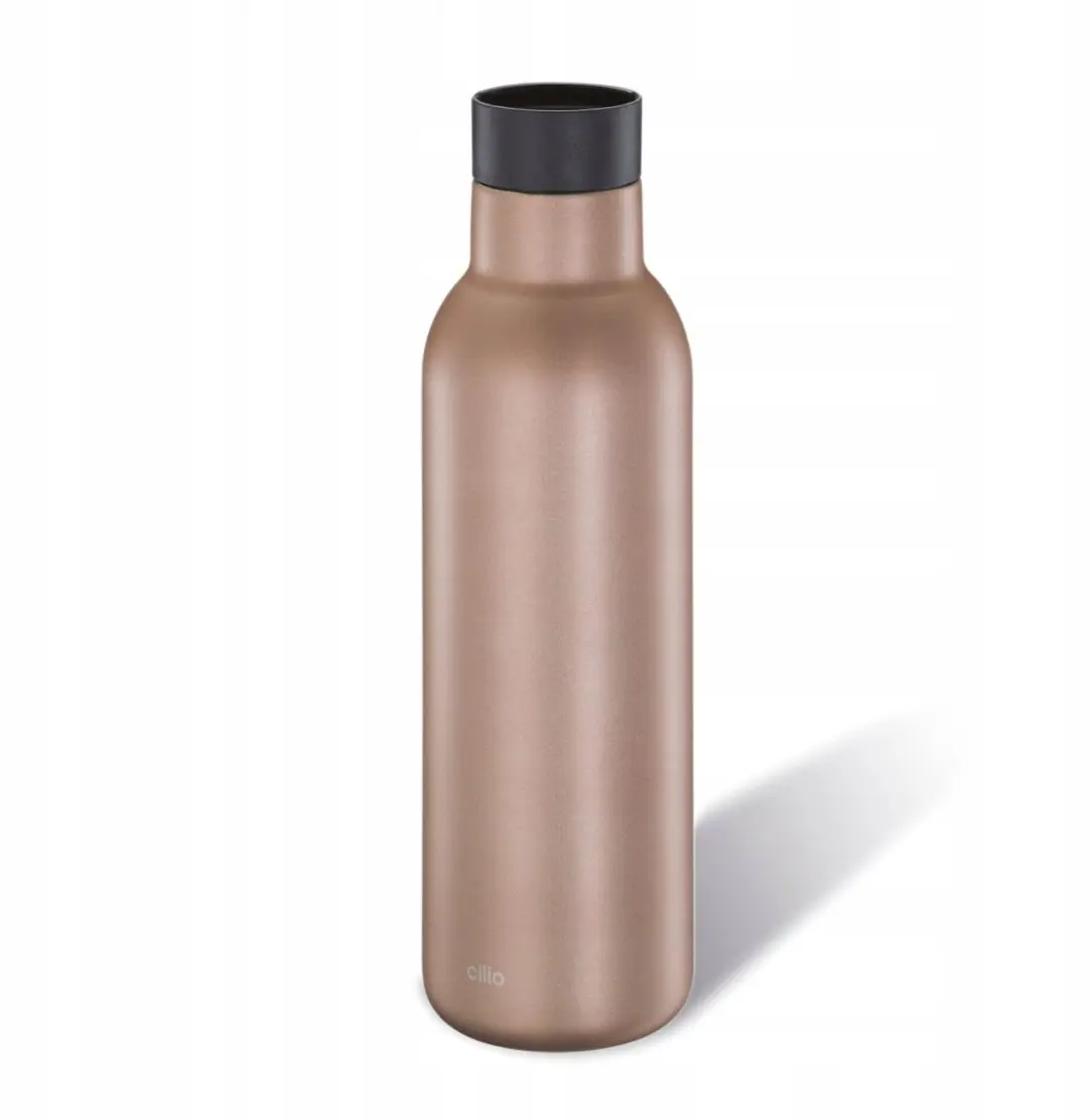 Cilio Thermosfles 450ml Rosé Goud - 24u Koud, 18u Warm