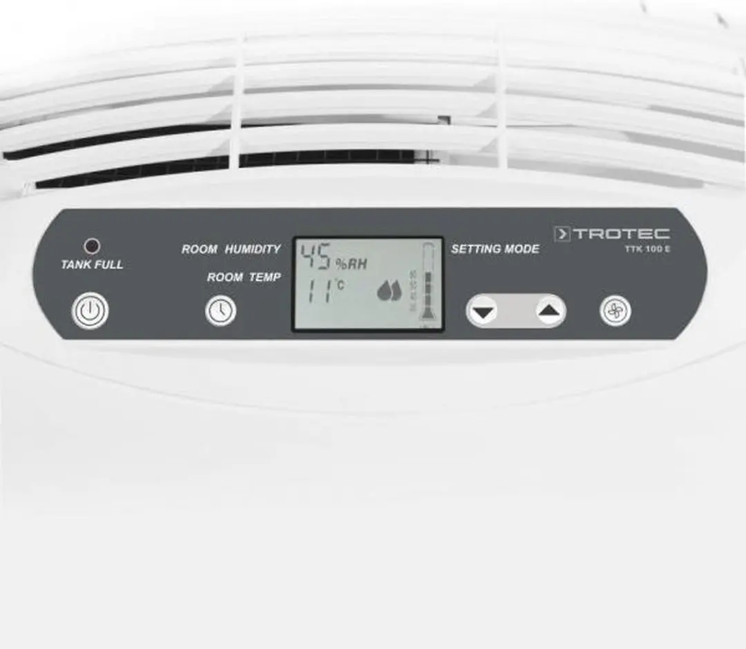 Trotec TTK 100 E Luchtontvochtiger - 630W - 4,3L - Wit/Grijs - afbeelding 4 van 6