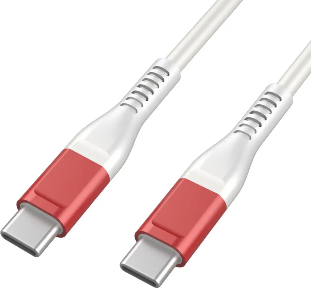 GB Mini Snellader 25W USB-C/USB-A - Rose Red - 2m Kabel
