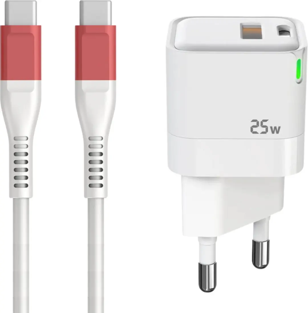GB Mini Snellader 25W USB-C/USB-A