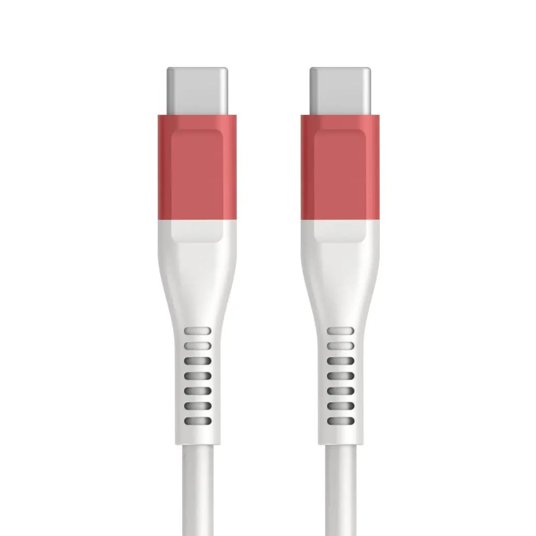 GB Mini Snellader 25W USB-C/USB-A - Rose Red - 2m Kabel