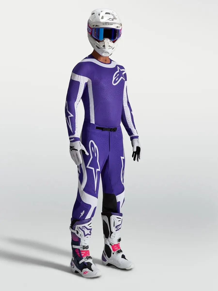 Alpinestars Supertech Vesta Motocrossbroek 36 - Blauw/wit