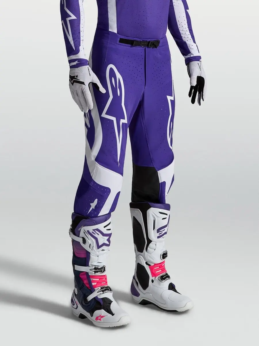Alpinestars Supertech Vesta Motocrossbroek 36 - Blauw/wit