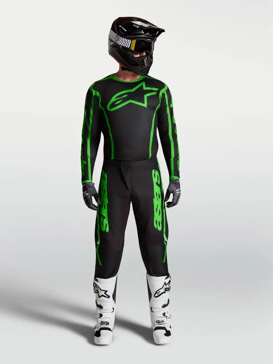Alpinestars Fluid Apex V2 Motocrossbroek 30 - Blauw/wit - afbeelding 6 van 6