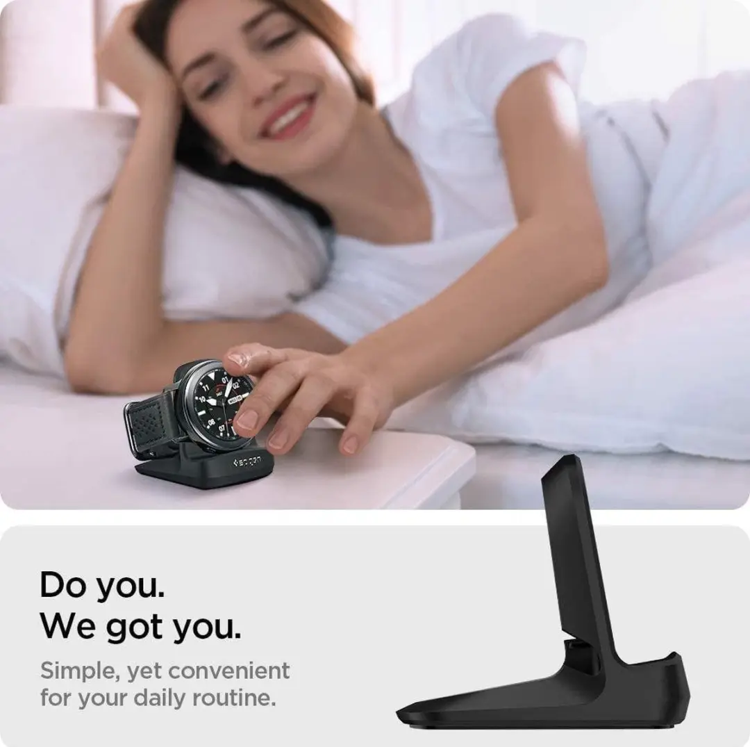 Spigen S352 Night Stand Samsung Galaxy Watch 3 - Zwart