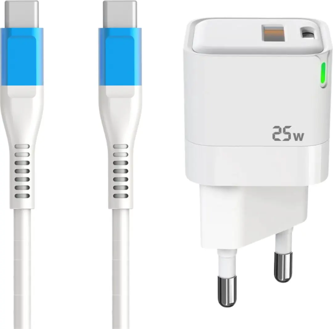 GB Mini Snellader 25W USB-C/USB-A