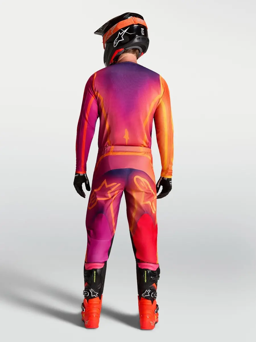 Alpinestars Fluid Kepler Motocross Trui - M - Paars/Oranje - afbeelding 6 van 6