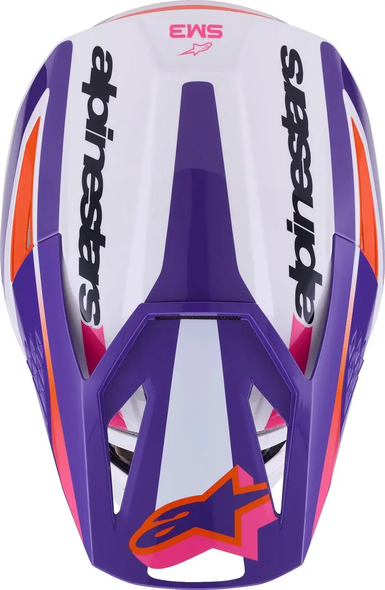 Alpinestars S-M3 Heat Crosshelm - S - Roze/Paars