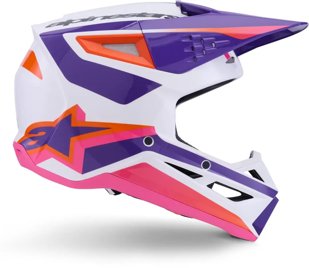 Alpinestars S-M3 Heat Crosshelm - S - Roze/Paars