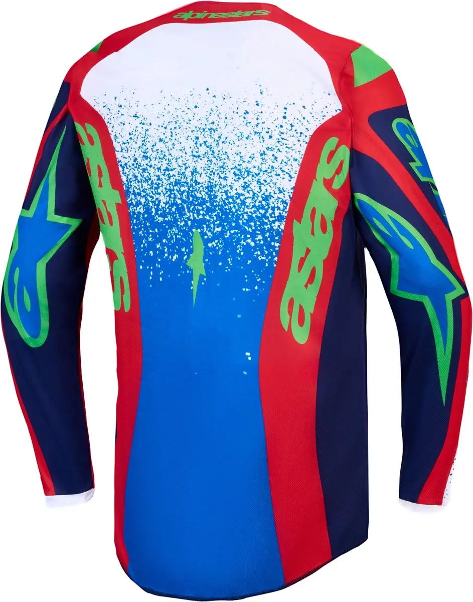 Alpinestars Fluid Drag Motocross Trui - Blauw/Rood/Wit L