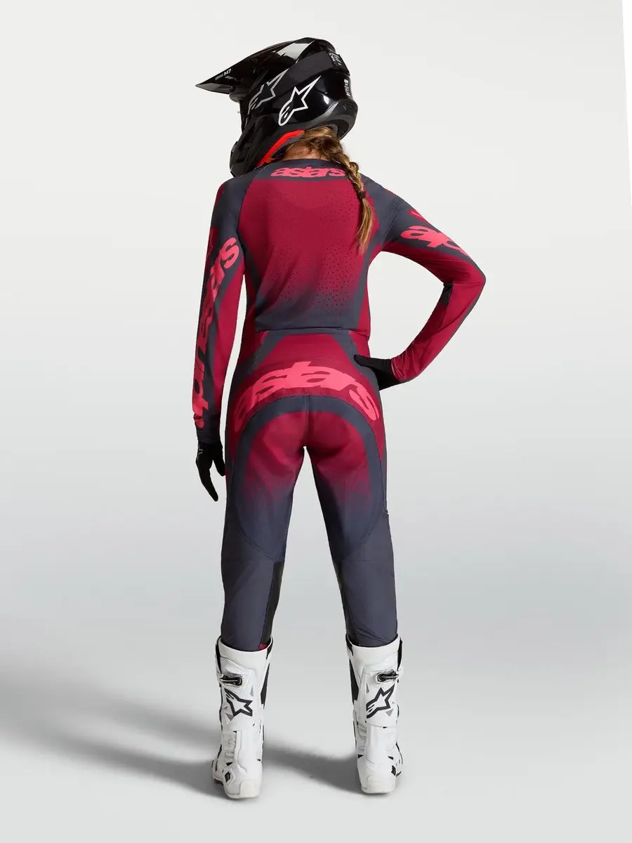 Alpinestars Stella Techstar Swan Motocross-trui - Zomer - Rood/Zwart/Grijs