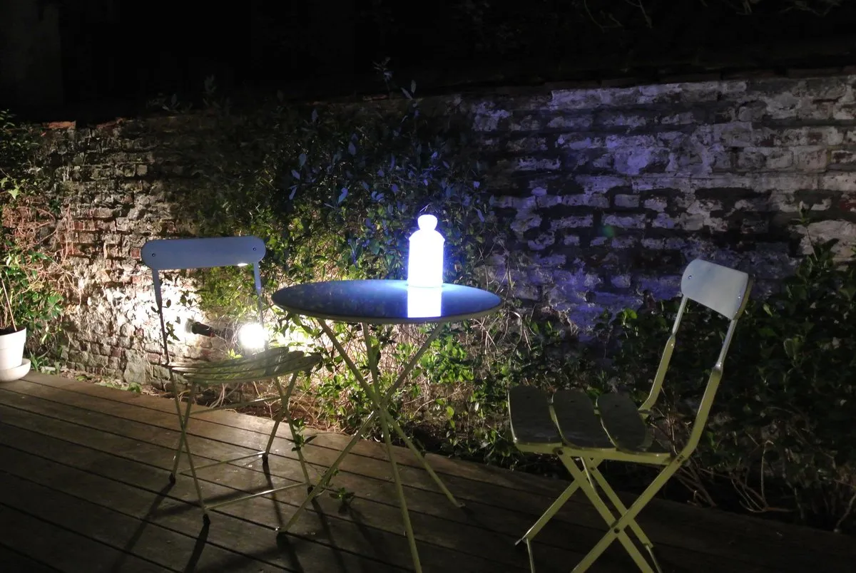 Lucide TOBY-LED Tafellamp Buiten Ø10cm - RGB Wit - IP54