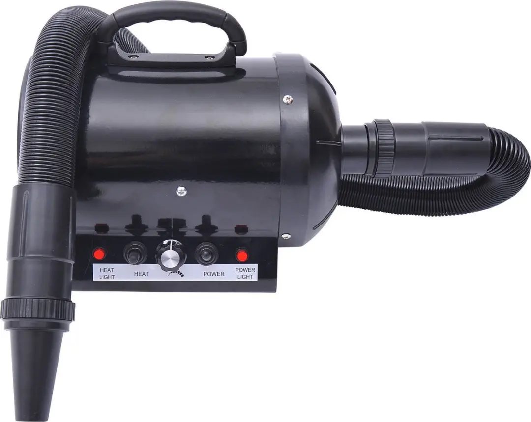 Pawhut Hondenföhn 2800W - 2 Temperatuurniveaus - Zwart
