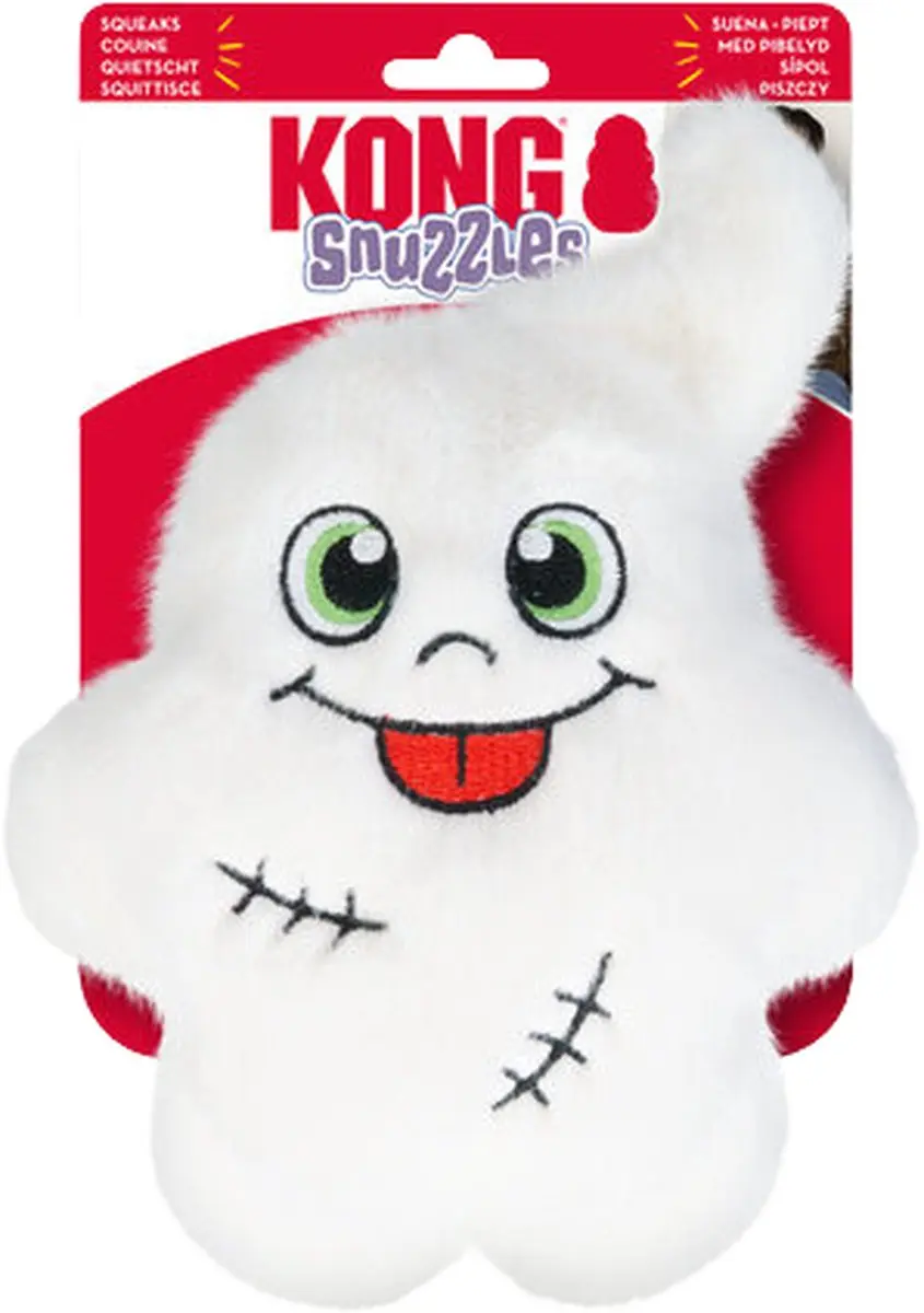KONG Halloween Hondenknuffel Spook of Vampier - Wit/Zwart