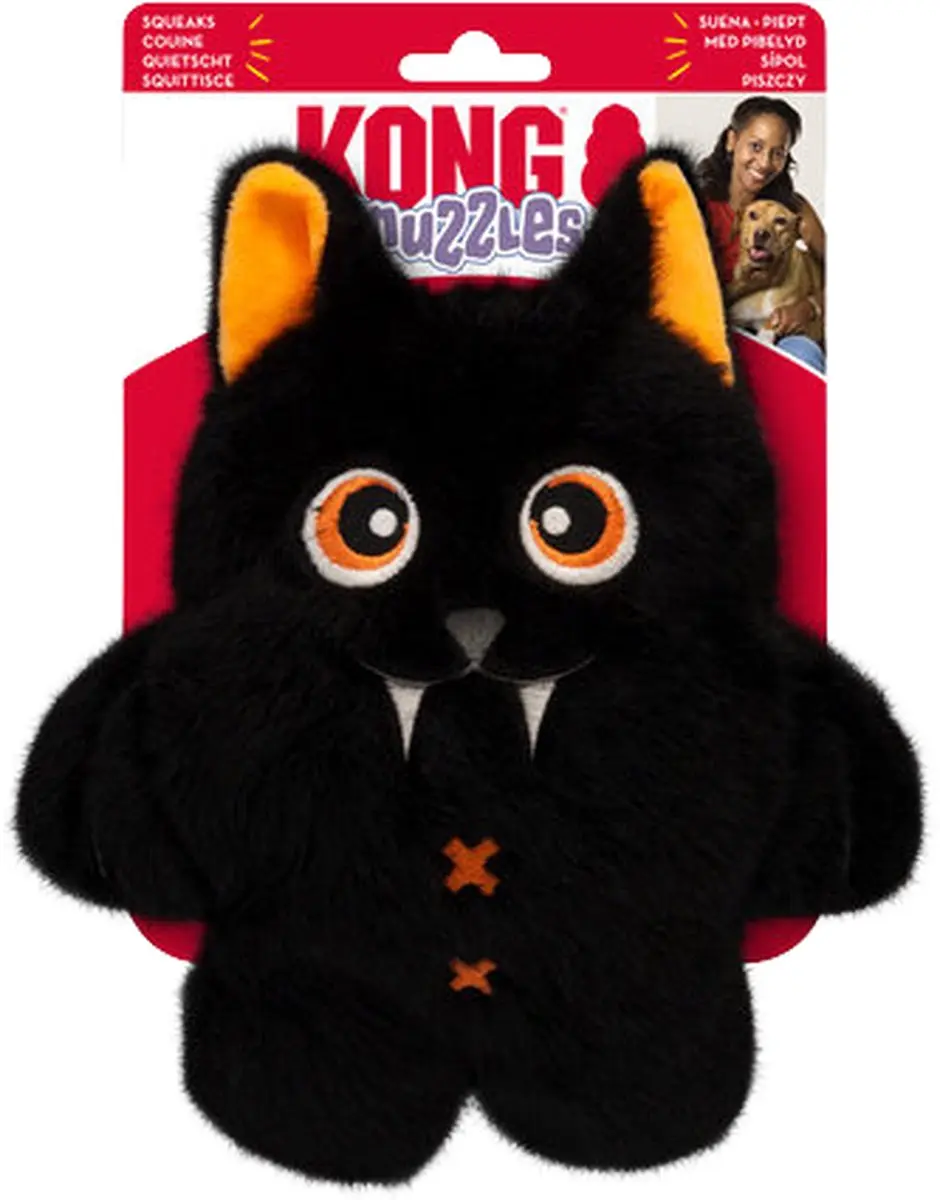 KONG Halloween Hondenknuffel Spook of Vampier - Wit/Zwart