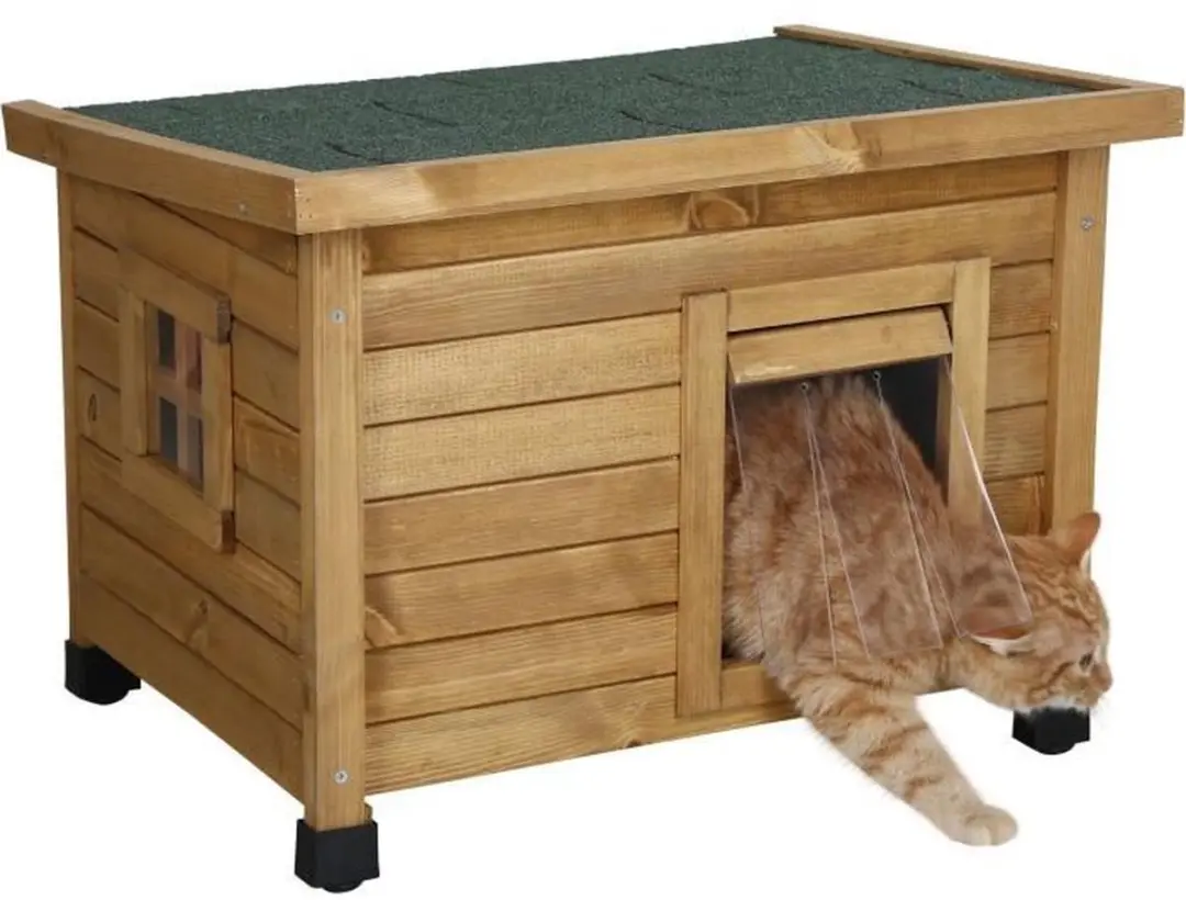 Kerbl Rustica Kattenhuis 57x45x43cm - Multikleur