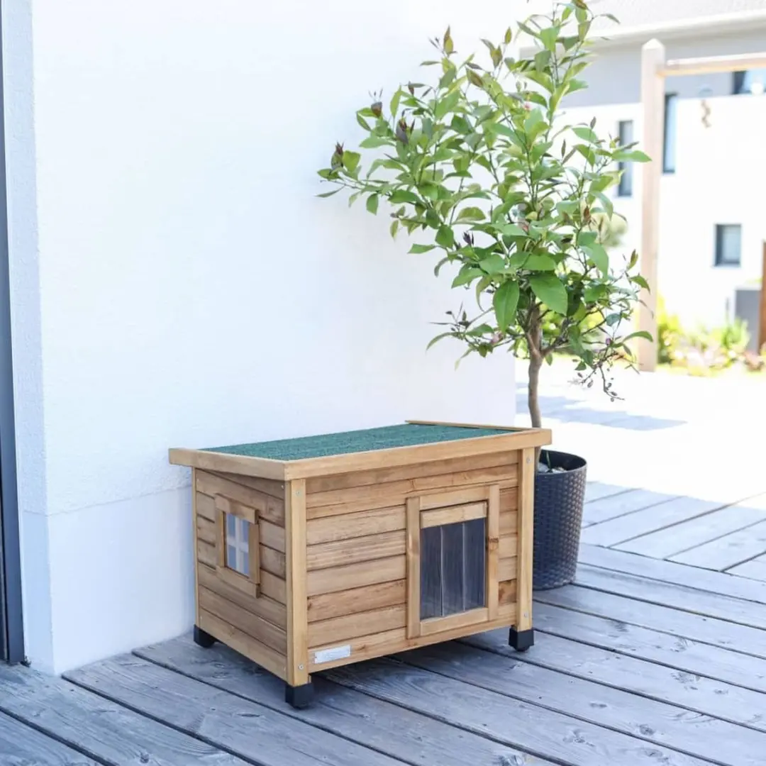 Kerbl Rustica Kattenhuis 57x45x43cm - Multikleur