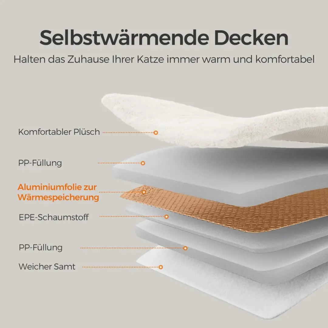 Songmics Krabpaal 160cm - Crème/Wit