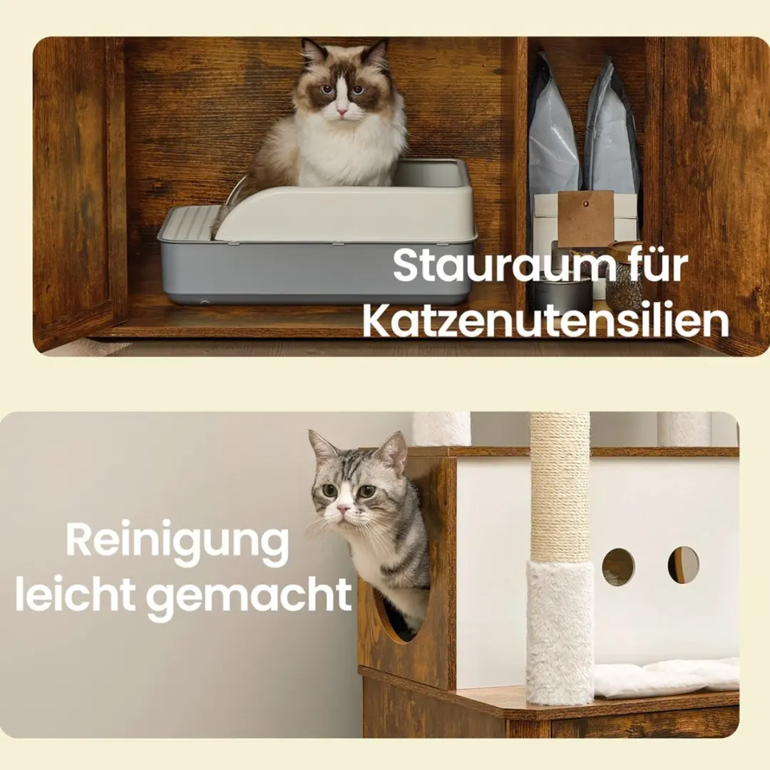 Songmics Krabpaal met Hangmat 170cm - Pluche Kattenhol - afbeelding 6 van 6