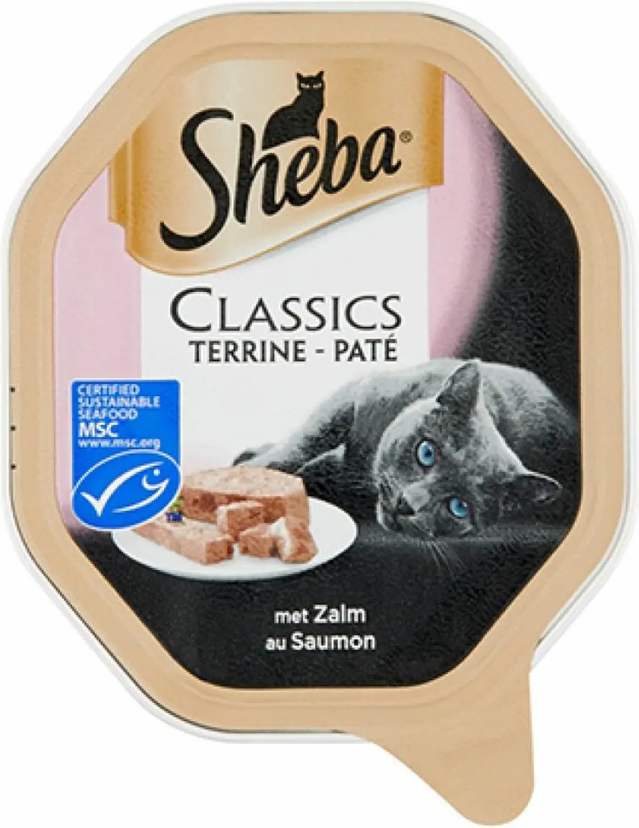 Sheba Classics Paté Zalm - 18x85g