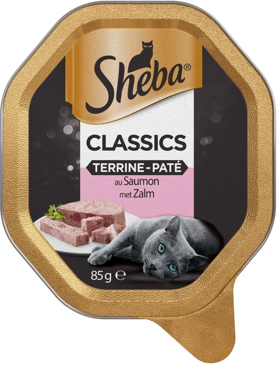 Sheba Classics Paté Zalm - 18x85g
