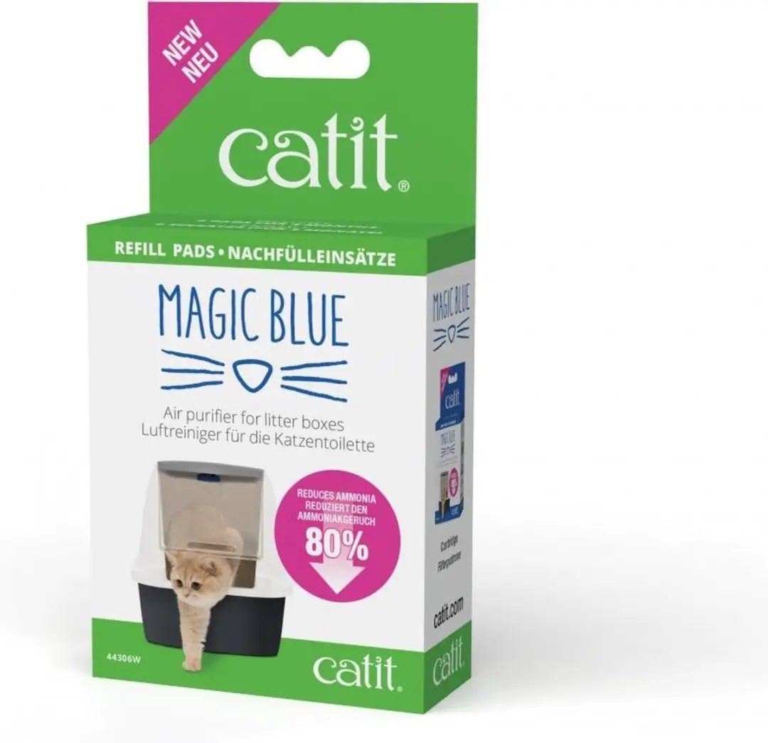 Catit Magic Blue Refill Pads Kattenbakaccessoires - 6 Stuks