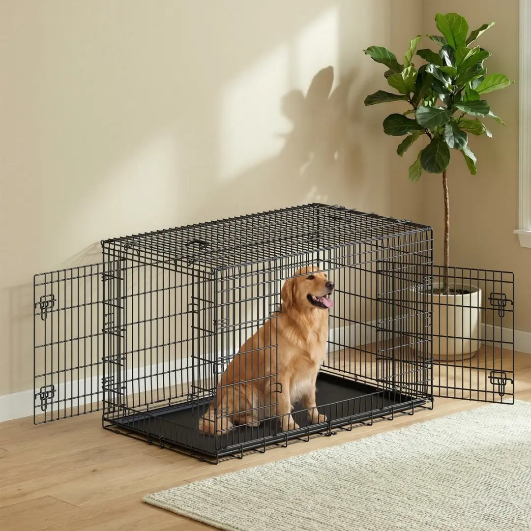 Songmics Opvouwbare Hondenbench XXL - 106x77,5x70cm - Zwart