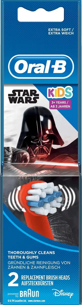 Oral-B Stages Power Star Wars Opzetborstels - 2 Stuks - Rood - afbeelding 2 van 6