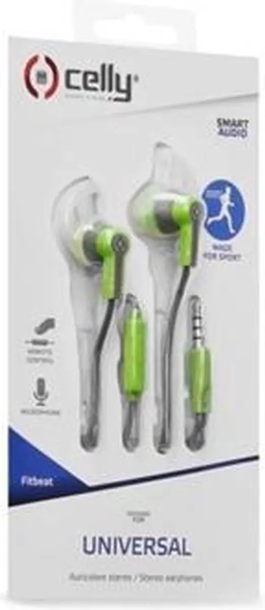 Celly FITBEATGN In-Ear Headset - Groen