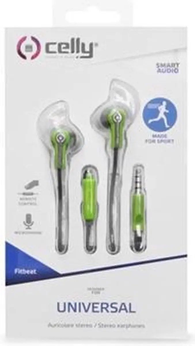 Celly FITBEATGN In-Ear Headset - Groen