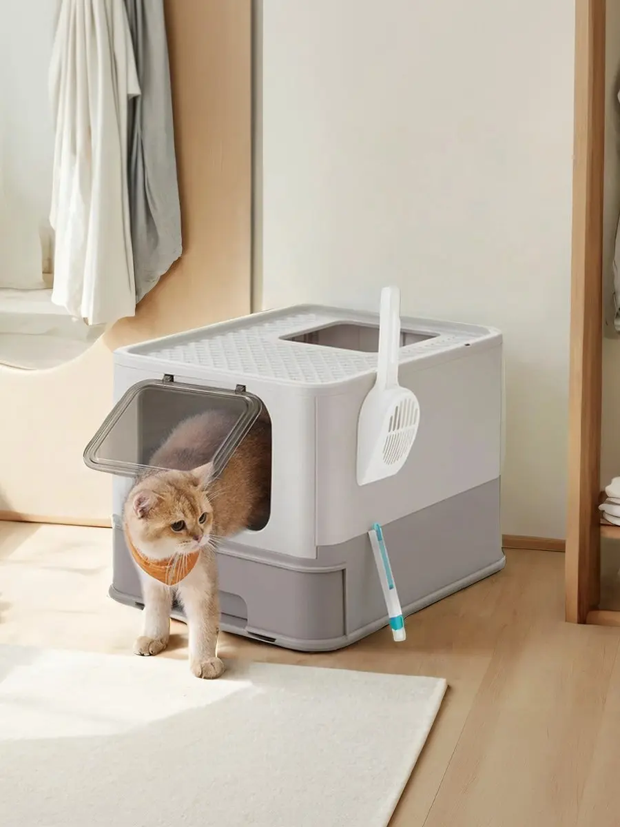 Songmics Kattenbak met deksel
