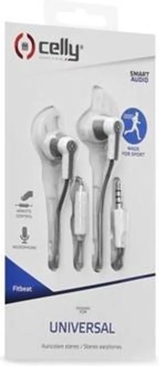 Celly FITBEATWH In-ear Hoofdtelefoon - Wit