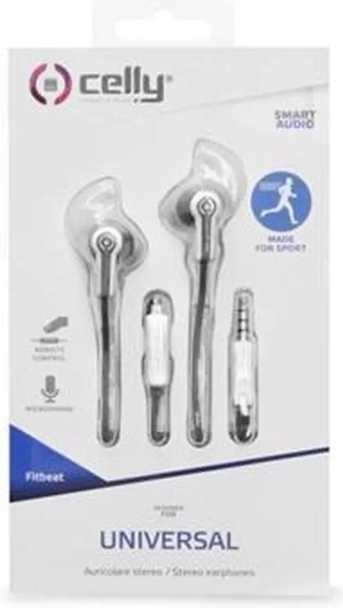 Celly FITBEATWH In-ear Hoofdtelefoon - Wit