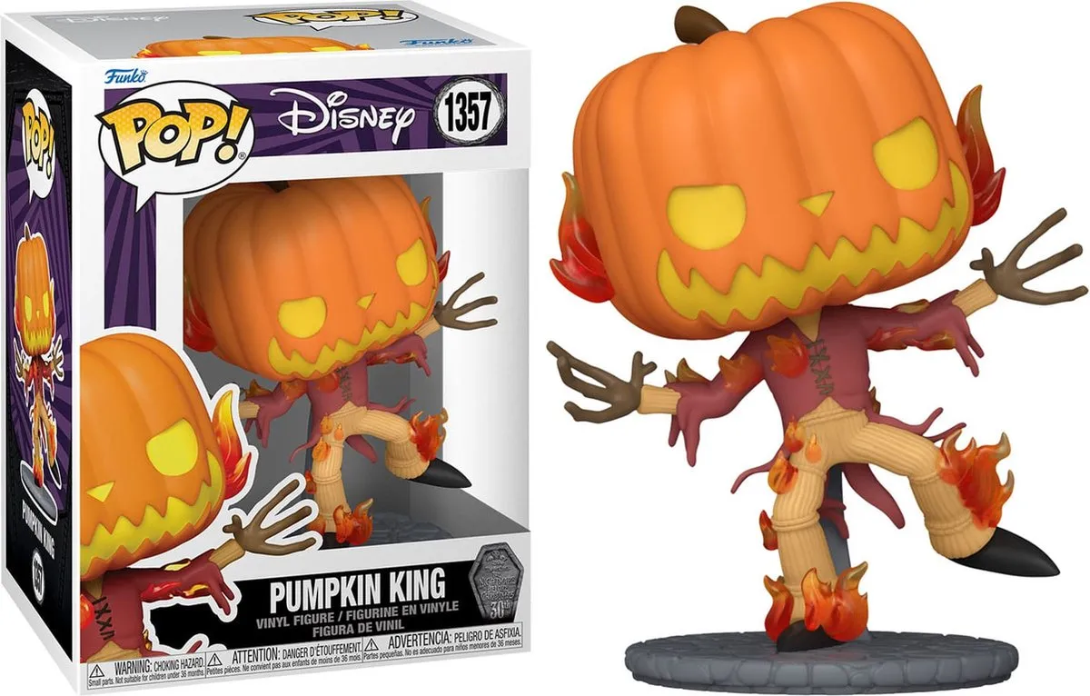 Disney Funko POP! Pumpkin King 72314 - 9cm - Multicolor - afbeelding 6 van 6