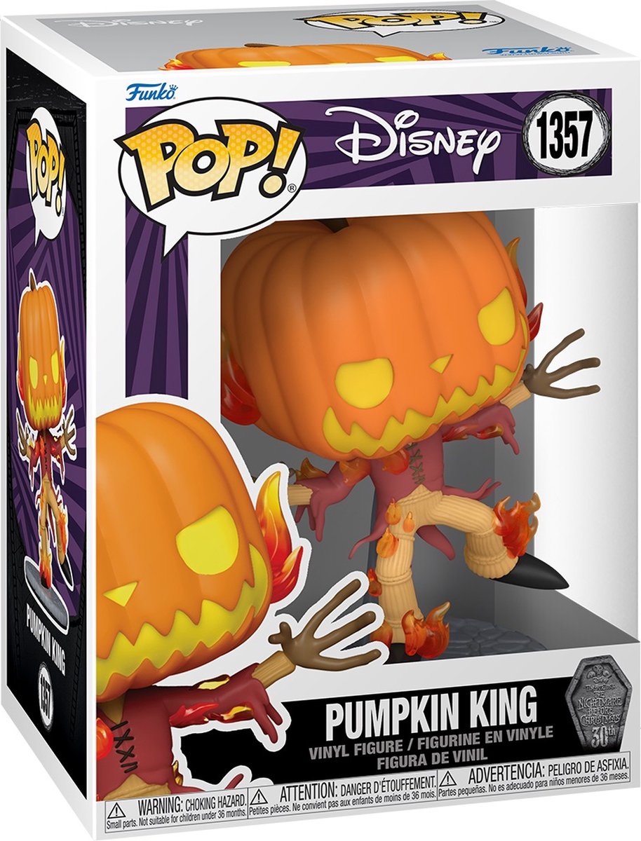 Funko The Nightmare Before Christmas - 30th POP! Pumpkin King 9 cm Verzamelfiguur - Multicolours