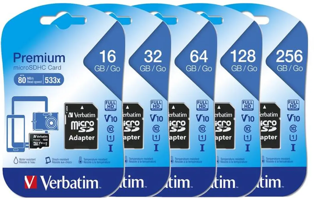 Verbatim Premium U1 MicroSDXC 256GB - Class 10 - afbeelding 6 van 6