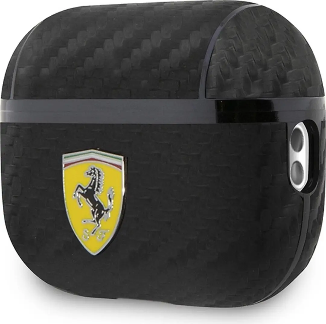 Ferrari Carbon AirPods Case Pro 2 - Zwart