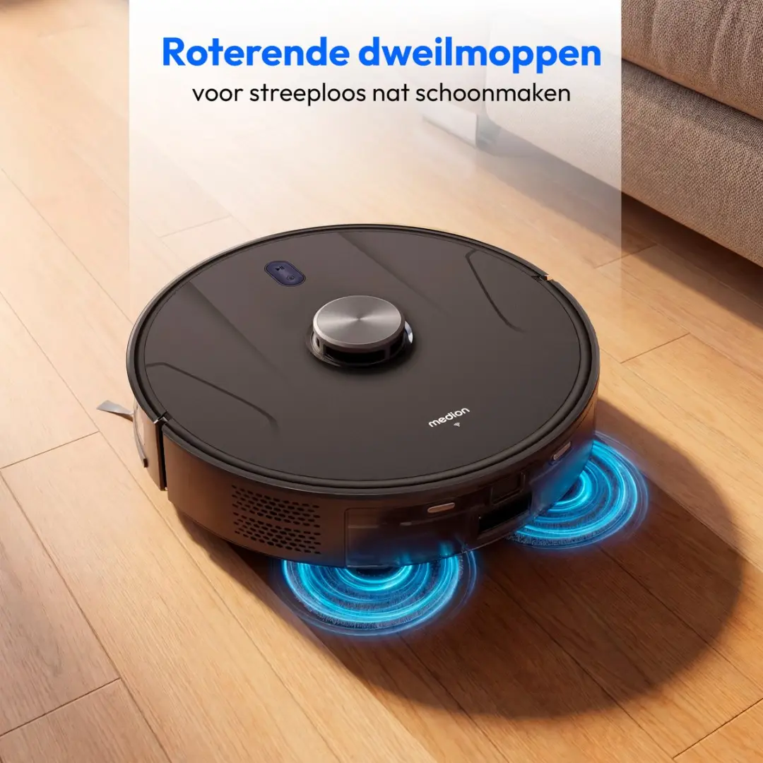 Medion X51 SW+ Robotstofzuiger 2-in-1 - 10000 Pa - Grijs